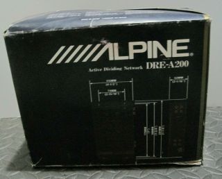 Alpine Dre - A200 Old School Crossover Active Dividing Network,  Rare,  Cables