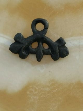 Ancient Viking Copper Amulet Pendant 12 - 13 Century.
