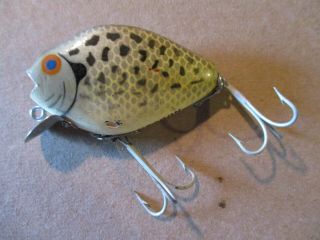 Early Heddon PUNKINSEED 740 in Crappie Finish with 2 - pc Hardware 2