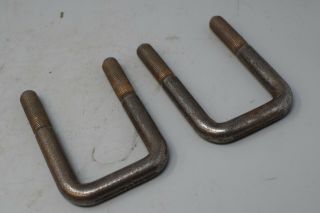 Antique Motorcycle Indian Harley Jd Vl Knucklehead Ul ? Sidecar Spring Clamps