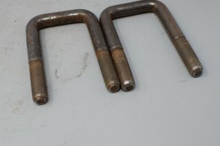 ANTIQUE MOTORCYCLE INDIAN HARLEY JD VL KNUCKLEHEAD UL ? SIDECAR SPRING CLAMPS 2