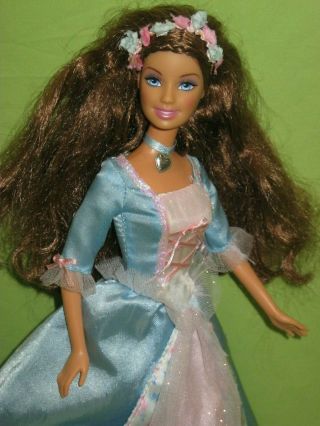 Barbie Rare 2004 The Princess And The Pauper Erika Singing Doll In Dress