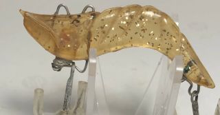 Bingo Plugging Shorty Shrimp Vintage Fishing Lure Rare 2 Line Tie With Horn