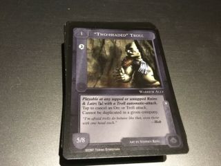Meccg - Middle Earth Ccg - Ice - Lidless Eye Rare - “two - Headed” Troll