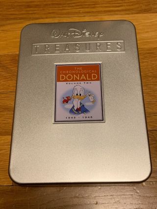 Walt Disney Treasures The Chronological Donald Vol 2 1942 - 1946 Dvd Box Tin Rare