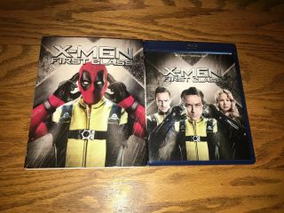X - Men: First Class (blu - Ray Disc,  2016) Rare Walmart Deadpool Slipcover