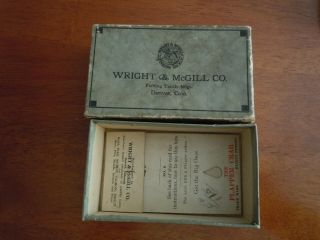 Rare Lure Box Wright & Mcgill Co.  The Flapper Crab Lure