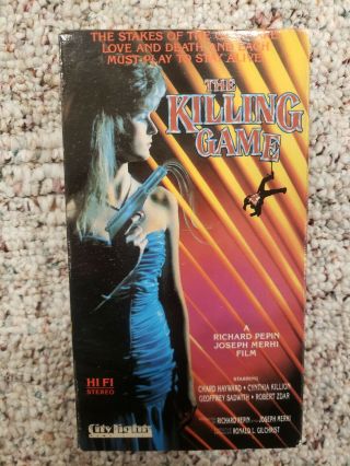 The Killing Game - Rare,  Oop Vhs Tape