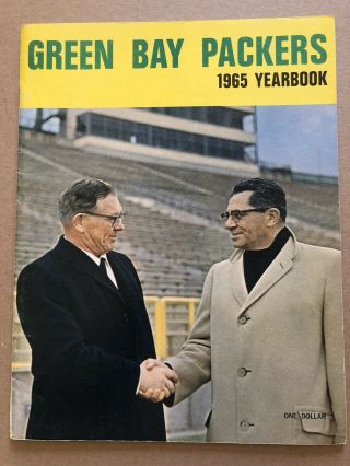 1965 Green Bay Packers Nfl Football Yearbook Rare Vintage Collectible