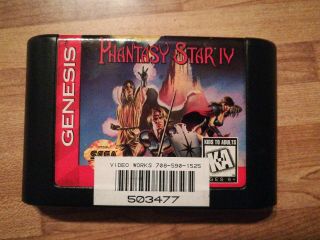 Phantasy Star Iv For Sega Genesis - Rare Game - Cartridge Only
