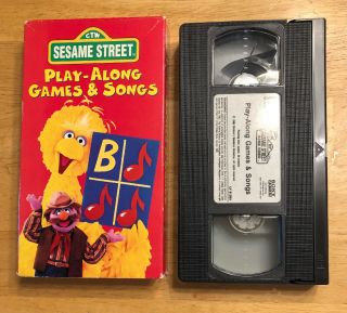 Sesame Street Play - Along Games Songs (vhs,  1986) 1996 Release Vintage Rare