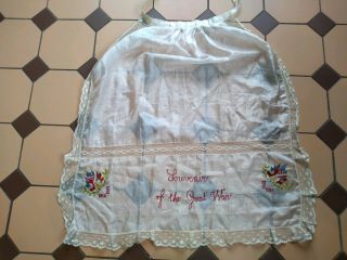 Ww1 Apron Antique Vintage Military Lace And Silk