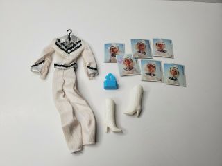 Vintage Barbie Western Jumpsuit Boots Clothing Outfit 1757 Photos Stamp
