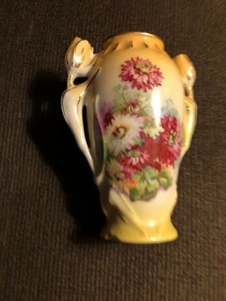 Awesome “27” Flower Vase With Gold Trim Made In Austria