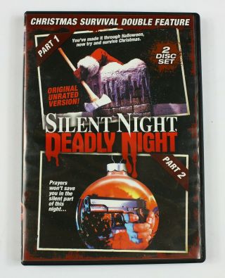 Silent Night Deadly Night Survival Double Feature Dvd Rare Oop Horror