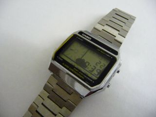 Vintage Casio Ax 250 Wrist Watch; Lcd Digital Display; Alarm Chrono; Rare