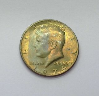 1974 Kennedy 50 Cents Exceptional Uncirculated Rare This