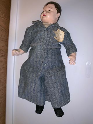 Antique Boy Doll Very Old No Information On This Doll