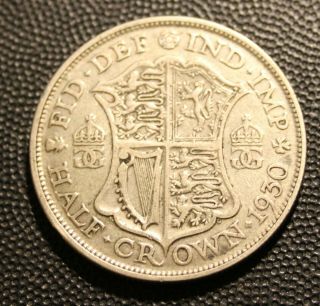 British 1930 Rare Silver 2/6 Fine Uk Halfcrown English George V Two & Six Coin