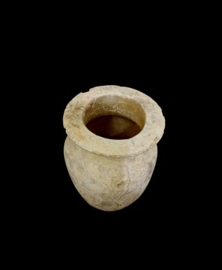 Rare Vessel Egyptian Ancient Egypt Stone Old Kingdom Faience Bc Antique Vase 3