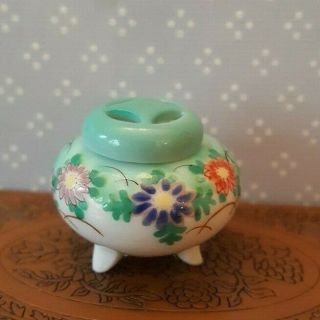 Dollhouse Miniature Vintage Hand Painted Japanese Porcelain Censer
