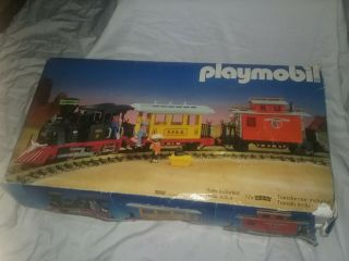 Playmobil Western Train Set 3958 Vintage G - Scale Rare Sears Release