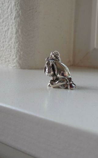 Disney Rare Limited Edition Sterling Silver Eeyore Pendant/charm Winnie The Pooh