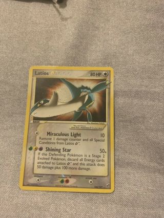 Latios Gold Star 106/107 Ultra Rare Pokémon Ex Deoxys
