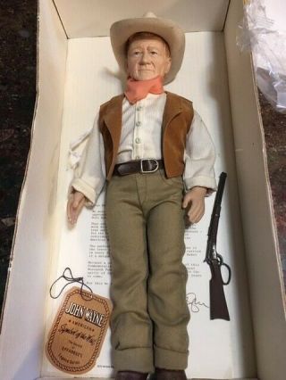 Vintage Effanbee " John Wayne American Cowboy " Doll 1981/box/papers/17 " Tall