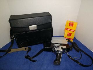 L@@k Rare Vintage Bolex 150 8mm Lens & Movie Camera Switzerland W/ Case
