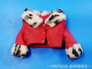 Rare Barbie Doll Matinee Fashion 1640 Jacket Vhtf Minty Vintage 1960 