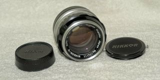 Rare & Collectible Nikon 5.  8cm (58mm) f1.  4 Lens in Nikon F Lens Mount 2