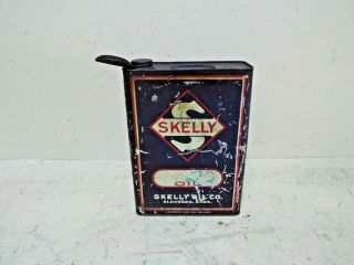 Rare Skelly 1 Gallon Metal Oil Can Empty Very Old