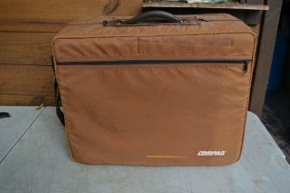 Vintage Compaq Portable Computer w/ Originlal Carrying Bag RARE WARE 2