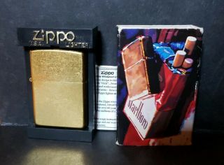 Vintage Rare 2002 Zippo Lighter D 03 Marlboro Unstruck Usa