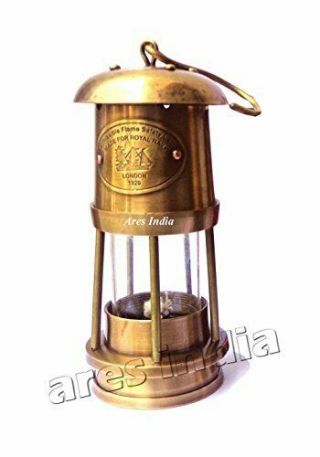 6 " Antique Vintage Style Brass Nautical Miner Ship Sailor Lantern Oil Lamp