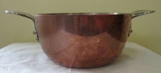 Cohr Of Denmark Copper With Silver Lining 6 3/4 " Pot