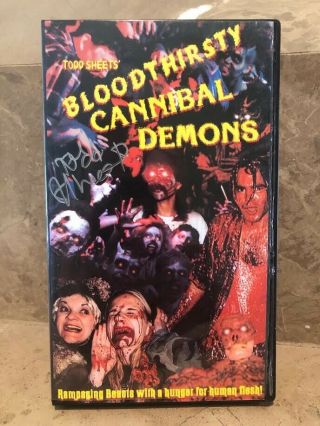 Bloodthirsty Cannibal Demons Vhs Todd Sheets Sov Horror Zombie Gore Rare Cult