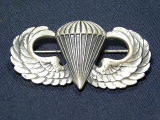 Rare Ww2 Us Army Airborne Jump Wing Paratrooper Sterling Pin Bell Trading Post