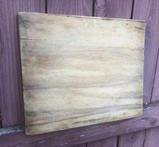 Antique Large Primitive Solid Wood Cutting Chopping Board Vintage Great Patina 3