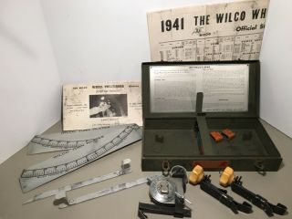 Antique 1941 Wilco Automotive Car Wheel Positioner Tool Kit