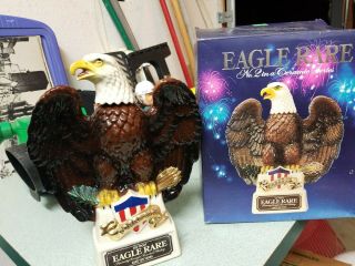 Vintage Eagle Rare Bourbon Whiskey Ceramic Eagle Bottle America - Usa