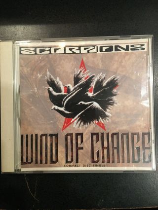 Scorpions Wind Of Change Rare Cd Single Can Press Metal 80s Hair Judas Priest Lp