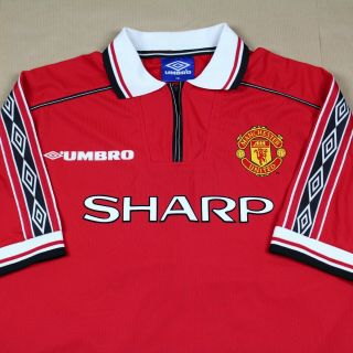 Manchester United 1998 2000 Home Shirt Rare Treble