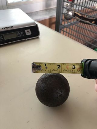 CANNON BALL DUG UP WITH A METAL DETECTOR IN UPSTATE NY AREA 2