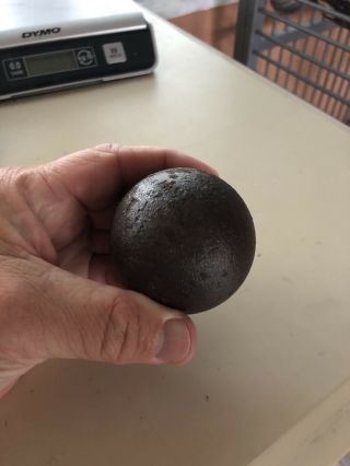 CANNON BALL DUG UP WITH A METAL DETECTOR IN UPSTATE NY AREA 3