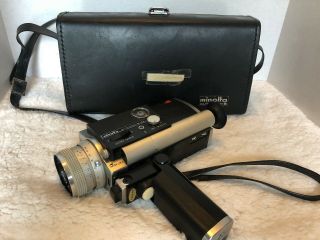 Minolta Autopak - 8 D6 8 Movie Camera With Case,  Battery Rare