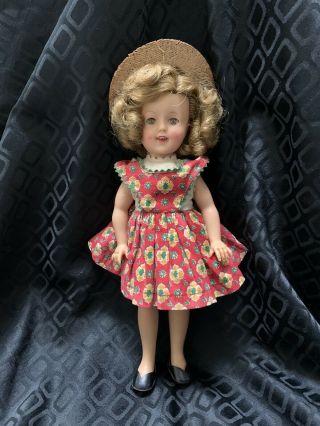 Vintage 1950 ' s 12” Ideal Shirley Temple Doll - Eyes Open & Shut.  curls. 3