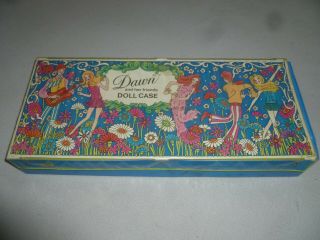 Vintage Topper Toys Dawn And Her Friends Carrying Doll Case 1971 Vinyl Carry