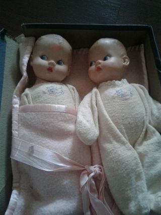 Vintage Creepy Haunting Twin Baby Dolls